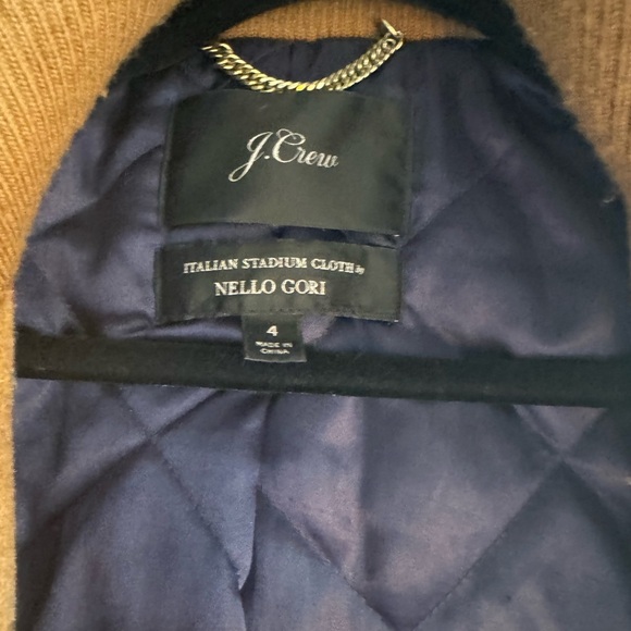 J Crew Italian Cloth Stadium Coat - Picture 2 of 3